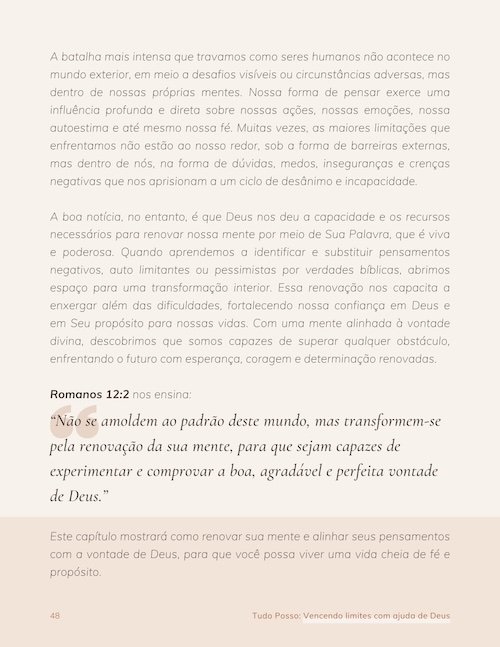 Tudo Posso - Content Page